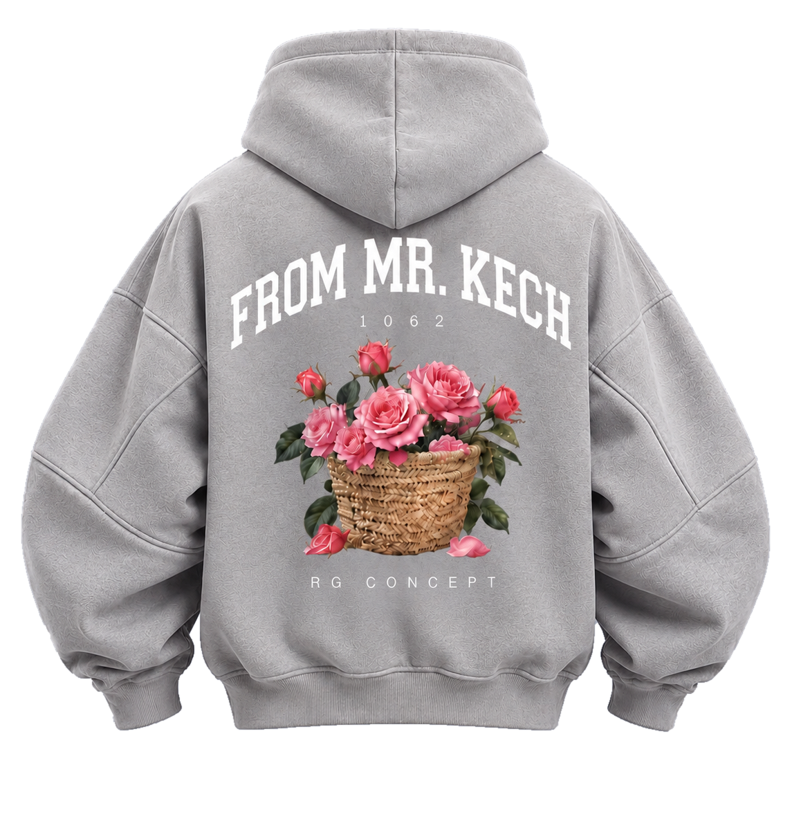 FROM MR. KECH HOODIE — Gris — dos, photographie originale