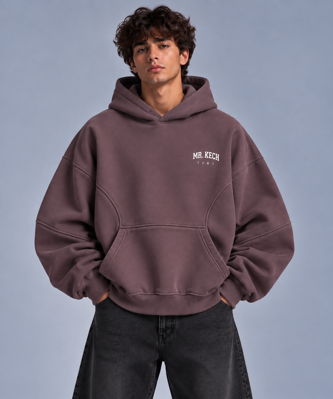 HOODIE FROM MR. KECH — Mauve / Prune