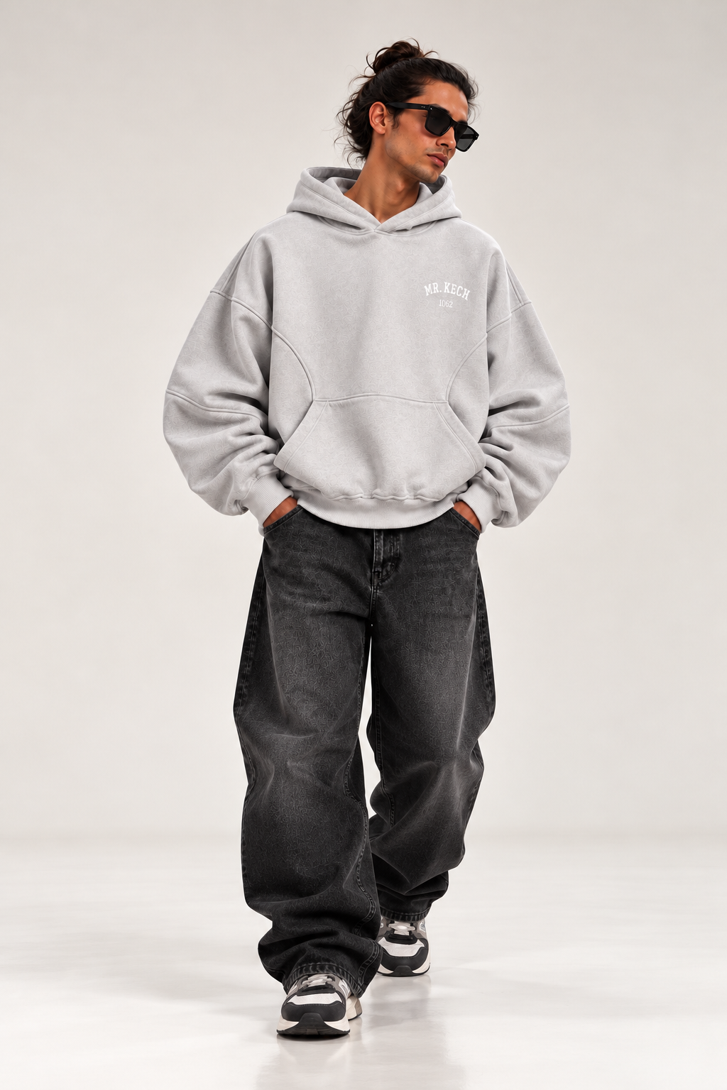 HOODIE FROM MR. KECH — Gris clair