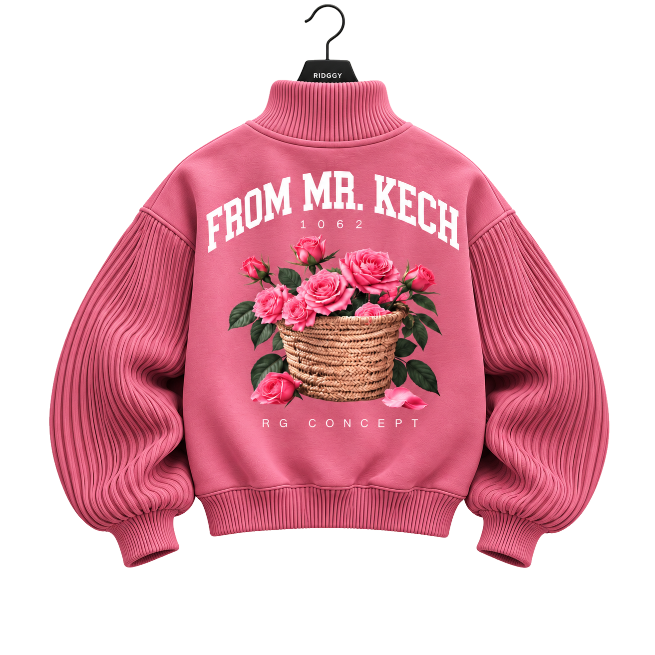 FROM MR. KECH ZIP — Rose — dos, photographie officielle sur cintre RIDGGY